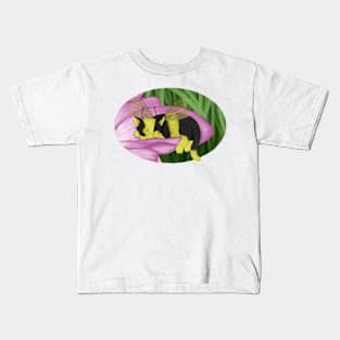 Cat Bee (One sided) Kids T-Shirt